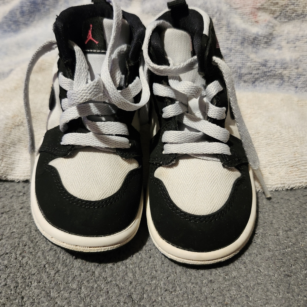 Kids Black and White Sneakers